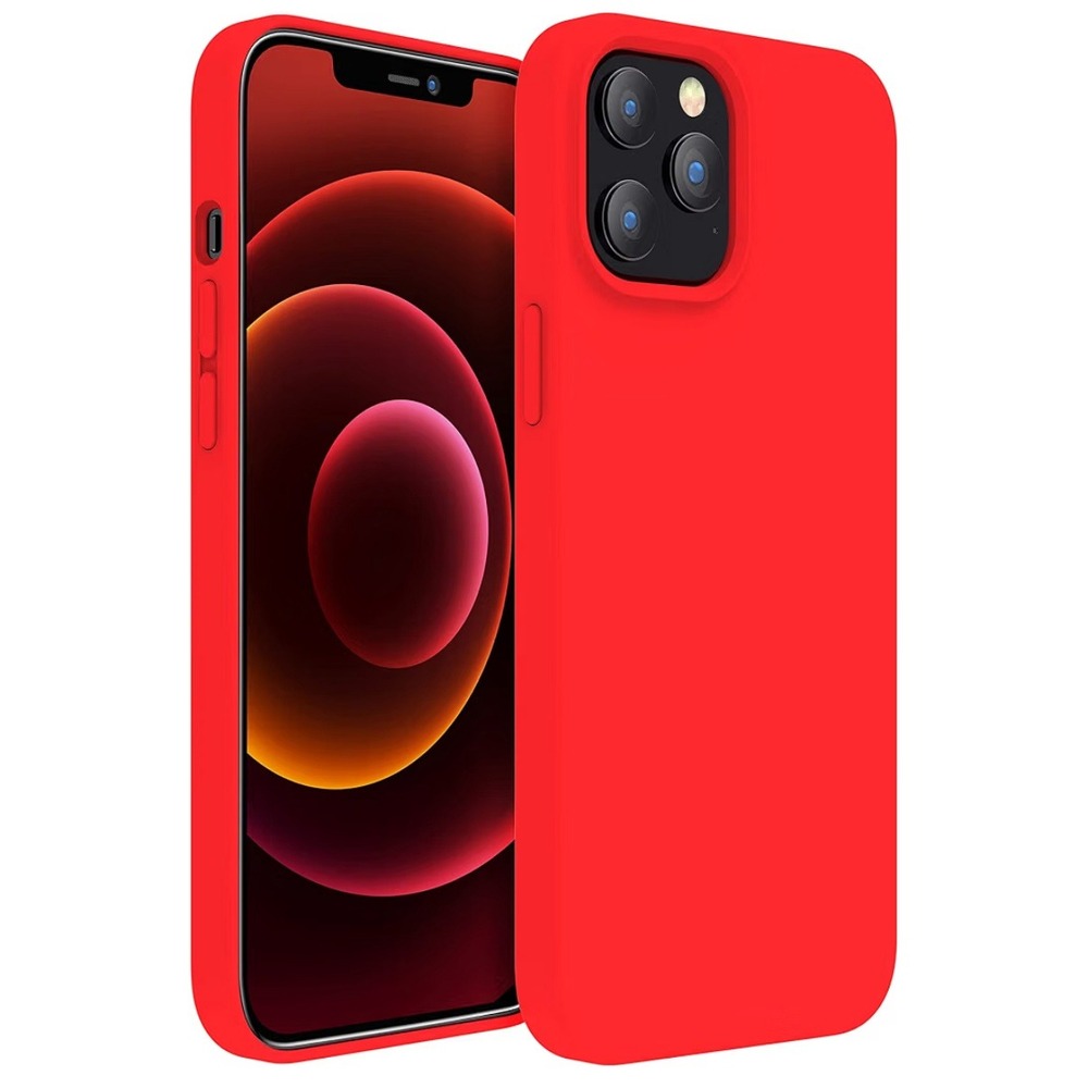 Red Silicone Case for 6.7 inch iPhone 13 Pro Max Protective Cover New